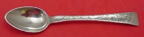 Lap Over Edge Acid Etched By Tiffany Sterling Demitasse Spoon w/ Daisies 4"