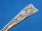Lap Over Edge Acid Etched Tiffany Sterling Sherbet Spoon Pinched Cricket 5 1/2"