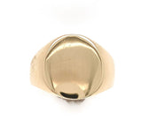 10k Yellow Gold Signet Ring Blank (Not Engraved) Size 6.5 Jewelry (#J6326)