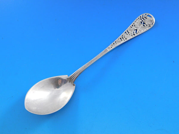 Pierced Handle by Tiffany Sterling Silver Ice Cream Spoon w/ butterfly 6"