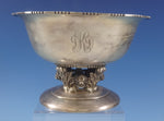 Quaker Silver Co. Sterling Silver Bowl with 3-D Lions Head 8 1/4" Diameter #0753