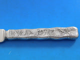 Lap Over Edge Acid Etched by Tiffany Sterling Dessert Knife HHAS Orange 7 1/4"