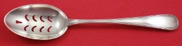 Colonial Thread by Blackinton Sterling Silver Serving Spoon Pierced 8 1/2" Orig