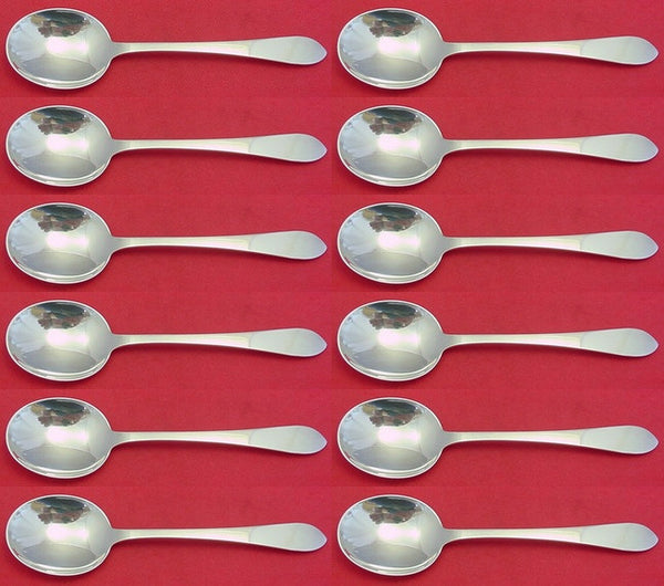 Faneuil by Tiffany and Co. Sterling Silver Cream Soup Spoon Set of 12 pcs 6 3/4"