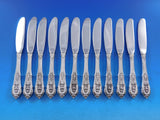 Rose Point by Wallace Sterling Silver Butter Spreader HH Modern Set 12 pc 6 1/4"