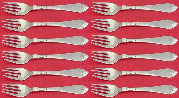 Continental by Georg Jensen Sterling Silver Fish Fork/Salad Fork Set 12pc 6 7/8"