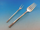 Aegean Weave Plain by Wallace Sterling Silver Flatware Set for 8 Service 38 pcs