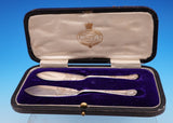 Pair Scottish Silverplate Pate Knives by Wilson & Sharp Edinburgh Boxed (#9195)