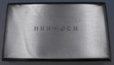 Cartier Sterling Silver Cigarette Case Wood Lined #18 w/ Mono "HHH-JCH" (#0329)