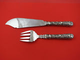 Chinese Export by SF Sing Fat Sterling Silver Fish Serving Set HH AS Engraved