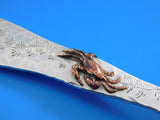 Lap Over Edge Mixed Metals by Tiffany and Co Sterling Teaspoon with Crab Seaweed
