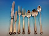 George II Rex by Watson Sterling Silver Flatware Set for 8 Service 58 pieces
