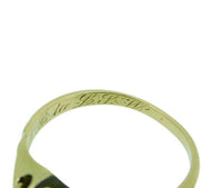 14k Yellow Gold Victorian .15ct Genuine Natural Diamond Ring (#J4771)