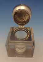 Ferdinand Fuchs & Bros. Sterling Silver Inkwell w/Crystal Circa 1880'S (#0381)