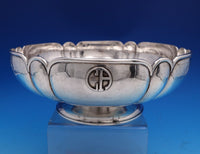 Kalo Sterling Silver Centerpiece Bowl Footed with Applied Mono" CR" #285 (#8161)