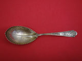 Cupid by Shiebler Sterling Silver Berry Spoon Pie Crust Edge GW BC w/ Flora