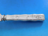 Lap Over Edge Acid Etched by Tiffany Sterling Dinner Knife Blunt Waves 10 1/2"