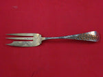 Aesthetic Mixed Metals Gorham Sterling Silver Pie Fork 7" Oak Leaves Geometric