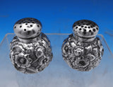Flora by Shiebler Sterling Silver Salt Pepper Shakers 2pc #1182 2.2ozt. (#8843)