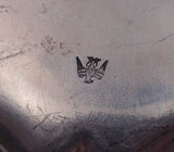 Black Starr & Frost Sterling Silver Fruit Bowl Poppy Motif #1134 12" (#7840)