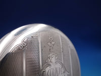 Reed and Barton Sterling Silver Hand Mirror #N291 Engine Turned Engraved (#6579)