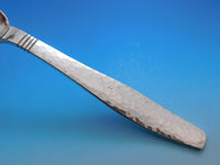 Swedish Modern by Allan Adler Sterling Silver Flatware Set Hammered 114 pcs
