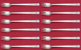 Hampton by Tiffany and Co Sterling Silver Cocktail Fork Set 12 pieces 6"