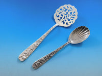 Repousse by Kirk Sterling Silver Flatware Set for 12 Service 87 pieces