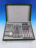 Pompadour by Christofle France Silverplate Flatware Service Set Lot 50 pc in box