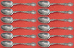 Violet by Wallace Sterling Silver Teaspoon Set 12 pieces 6"