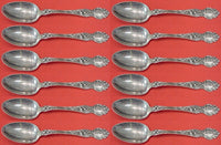 Violet by Wallace Sterling Silver Teaspoon Set 12 pieces 6"