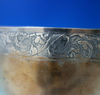Chinese by Unknown Sterling Silver Rice Bowl c.1900 3 1/2" x 6" 5.6 ozt. (#5509)