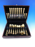 English King Gold by Tiffany & Co Sterling Silver Flatware Set 8 Service 48 pcs
