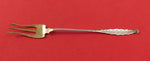 Whiting Sterling Silver Cocktail Fork Gold Washed Geometric Design 5 7/8"