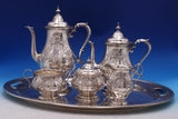 Chateau Rose by Alvin Sterling Silver Tea Set 6pc (#8492) Fabulous!