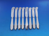 Beaded by Georg Jensen Sterling Silver Butter Spreader HH AS Paddle Set of 12pcs