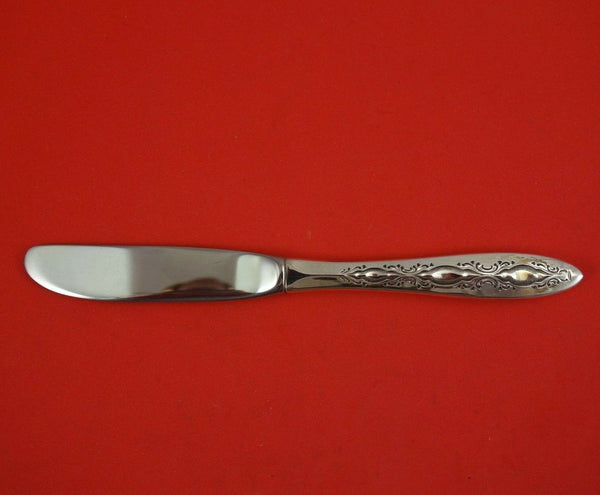 Bridal Lace by Lunt Sterling Silver Butter Spreader Hollow Handle 6 1/4" Vintage