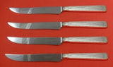 Old Lace by Towle Sterling Silver Steak Knife Set 4pc Texas Sized Custom 10 1/4"