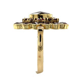 Genuine Natural Bohemian Garnet Ring with 10k Gold Shank Size 7 (#J6988)