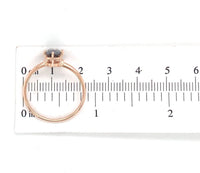 14k Rose Gold 1.76 Carat Grey Genuine Natural Spinel Solitaire Ring (#J7152)