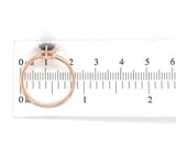 14k Rose Gold 1.76 Carat Grey Genuine Natural Spinel Solitaire Ring (#J7152)