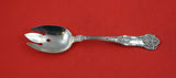 New King Dominick Haff Sterling Silver Pierced Serving Spoon Tines Style 8 1/8"