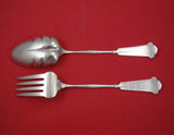 Arabesque by Wendt Sterling Silver Salad Serving Set 2pc BC Scalloped 12 1/2"