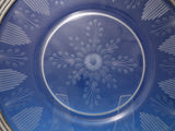 Windsor Rose by Watson Sterling Silver Cut Crystal Serving Plate #B564  (#7116)