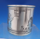 Nursery Rhyme by Blackinton Sterling Baby Cup GW #5624 with Birth Record (#8278)