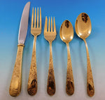 Old Maryland Engraved by Kirk Vermeil Sterling Silver Flatware Set Service 47 pc