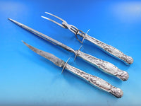 Heraldic by Whiting Sterling Silver Flatware Set For 12 Service 100 pcs Dinner