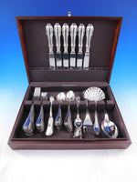 Borgia by Buccellati Italy Sterling Silver Flatware Set Service 4 pcs Dinner