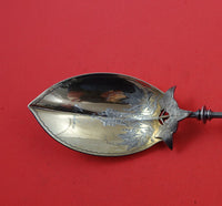 Morning Glory by Gorham Sterling Silver Berry Spoon GW BC 3-D Art Silver 9 1/2"