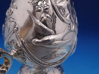 Irish Dublin 1775 Sterling Silver Coffee Pot Swans Birds Swags (#8390)